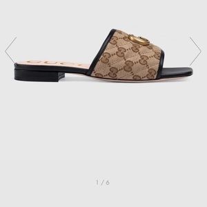 Gucci matelasse canvas sandals